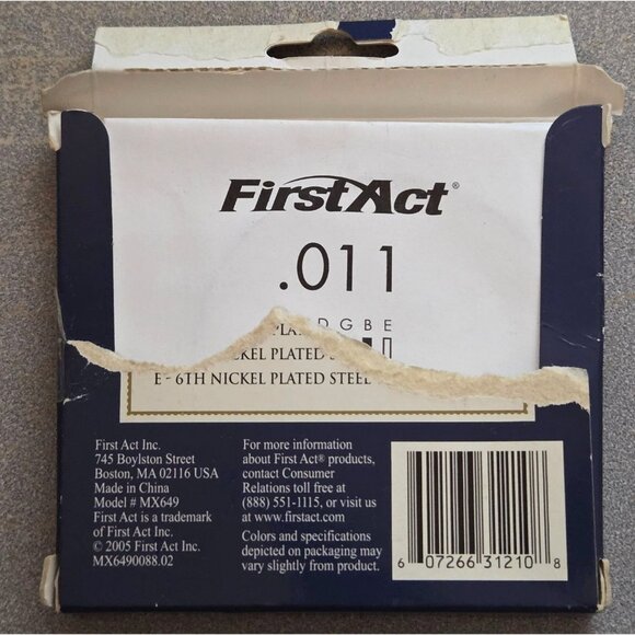First Act Electric Guitar Strings Extra Light Gauge .011, .024, .032, .042 Only - Picture 3 of 5